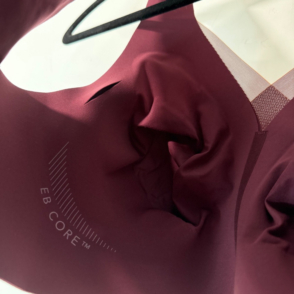 Evelyn Bobbie Womens Evelyn Bra Medium Burgundy Excellent Wirefree Seamless - Picture 5 of 5